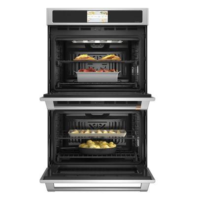 30" Café 10 Cu. Ft. Built-In Convection Double Wall Oven In Stainless Steel - CTD90DP2NS1