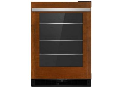 24" Jenn-Air Panel-Ready Under Counter Glass Door Refrigerator Left Swing - JUGFL242HX