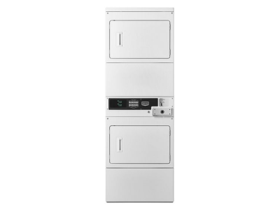 27" Maytag Commercial Electric Large Capacity Stack Dryer Laundry Center in White - MLE26PRBZW