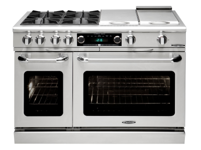 48" Capital 5.4 cu. ft. Connoisseurian Series Pro-Style Dual Fuel Range with 4 open Burners - COB484BB-N