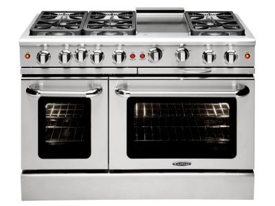 48" Capital Precision Series Freestanding Gas Range with 6 Sealed Burners - MCR486G-N