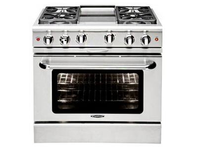 36" Capital Culinarian Series Freestanding Gas Range With 4 Burners - MCOR364G-N