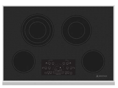 30" Hestan KEC Series Electric Radiant Cooktop with 4 Cooking Burners - KEC30-BK