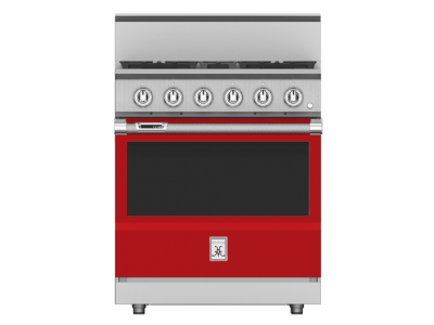 30" Hestan KRD Series 4-Burner Dual Fuel Range - KRD304-LP-RD