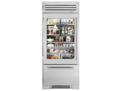 36" True Residential Built-In Beverage Column Refrigerator - TR-36RBF-L-SG-A