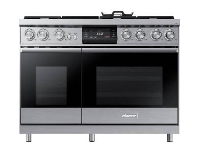 48" Dacor Pro Dual-Fuel Steam Range with Griddle - DOP48M96DLS