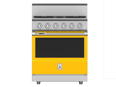 30" Hestan KRD Series 4-Burner Dual Fuel Range - KRD304-NG-YW