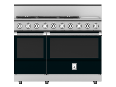 48" Hestan KRG Series Gas Range with 5-Burners in Stealth - KRG485GD-LP-BK