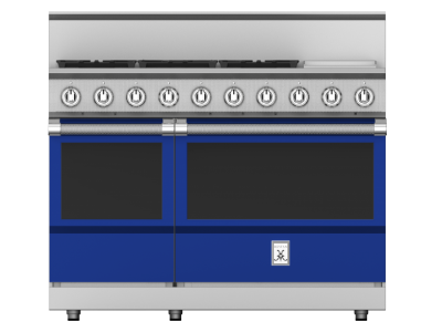 48" Hestan KRG Series Gas Range with 5-Burners in Prince - KRG485GD-LP-BU