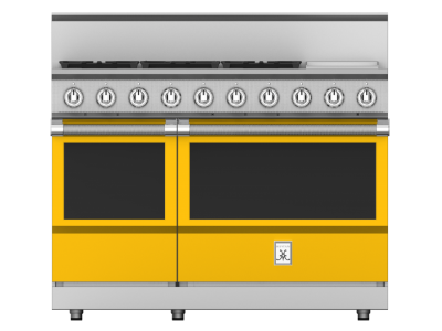 48" Hestan KRG Series Gas Range with 5-Burners in Sol - KRG485GD-LP-YW