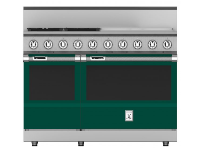 48" Hestan KRD Series Natural Gas Freestanding Dual Fuel Range with 4-Burner in Grove - KRD484GD-LP-GR