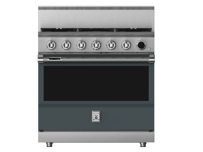 36" Hestan KRDS Series 5-Burner Smart Gas Dual Fuel Range - KRDS365-LP-GG