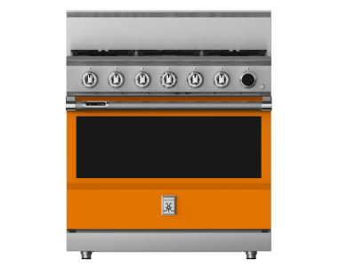 36" Hestan KRDS Series 5-Burner Smart Gas Dual Fuel Range - KRDS365-NG-OR