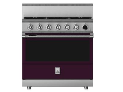 36" Hestan KRDS Series 5-Burner Smart Gas Dual Fuel Range - KRDS365-NG-PP