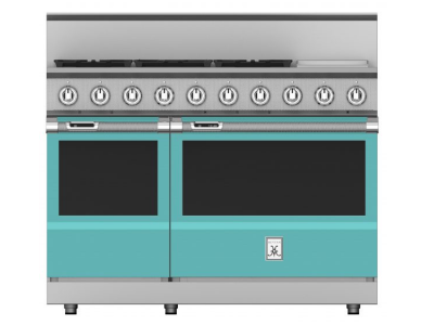 48" Hestan KRD Series Dual Fuel Range with 5-Burners - KRD485GD-NG-TQ