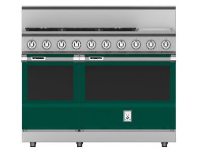 48" Hestan KRD Series Dual Fuel Range with 5-Burners - KRD485GD-NG-GR