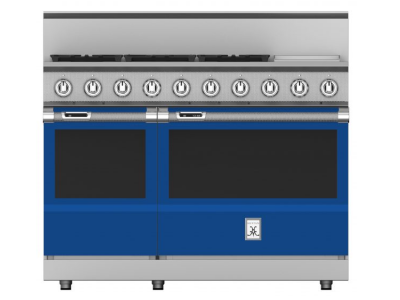 48" Hestan KRD Series Dual Fuel Range with 5-Burners - KRD485GD-NG-BU