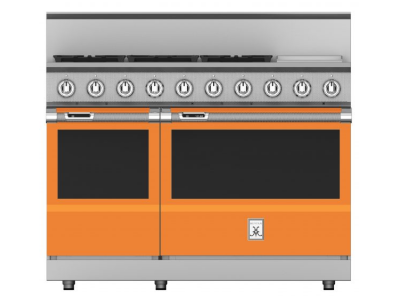 48" Hestan KRD Series Dual Fuel Range with 5-Burners - KRD485GD-LP-OR