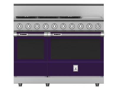 48" Hestan KRD Series Dual Fuel Range with 5-Burners - KRD485GD-LP-PP