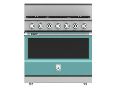 36" Hestan KRD Series Natural Gas Dual Fuel Range with 5-Burner - KRD364GD-NG-TQ