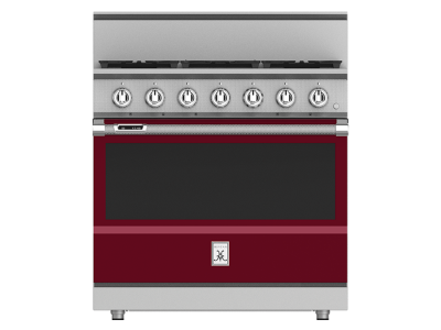 36" Hestan KRD Series Natural Gas Dual Fuel Range with 5-Burner - KRD364GD-NG-BG