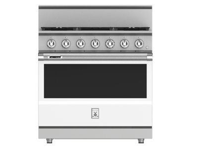 36" Hestan KRD Series Dual Fuel Range with 5-Burners - KRD365-LP-WH