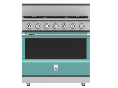 36" Hestan KRD Series Dual Fuel Range with 5-Burners - KRD365-NG-TQ