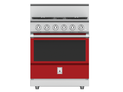 30" Hestan KRG Series Freestanding Professional Gas Range with 4 Burners - KRG304-LP-RD