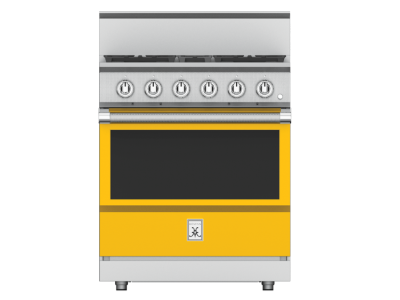 30" Hestan KRG Series Freestanding Professional Gas Range with 4 Burners - KRG304-LP-YW