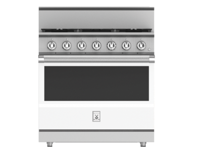 36" Hestan KRG Series Gas Range with 5-Burners - KRG365-LP-WH