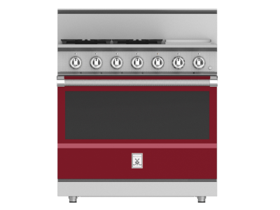 36" Hestan KRG Series Freestanding Professional Gas Range with 4-Burners - KRG364GD-NG-BG