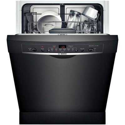 24" Bosch Recessed Handle Ascenta Dishwasher In Black - SHE3AR76UC