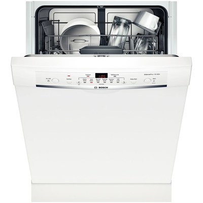 24' Bosch Recessed Handle Ascenta Dishwasher In White - SHE3AR72UC