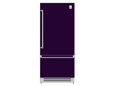 36" Hestan KRB Series Right-Hinge Bottom Mount Refrigerator with Bottom Compressor - KRBR36-PP