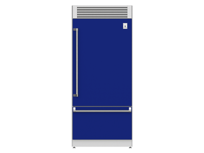 36" Hestan KRP Series Right-Hinge Pro Style Bottom Mount Refrigerator with Top Compressor - KRPR36-BU