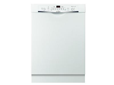 24' Bosch Recessed Handle Ascenta Dishwasher In White - SHE3AR72UC