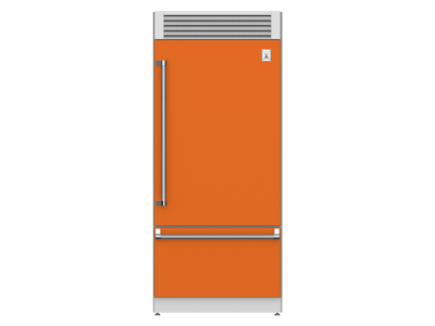 36" Hestan KRP Series Right-Hinge Pro Style Bottom Mount Refrigerator with Top Compressor - KRPR36-OR