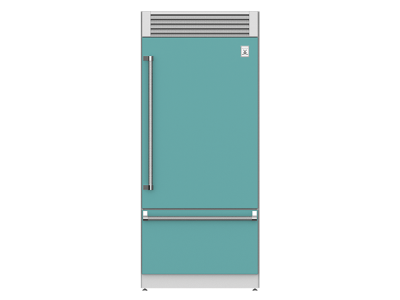 36" Hestan KRP Series Right-Hinge Pro Style Bottom Mount Refrigerator with Top Compressor - KRPR36-TQ