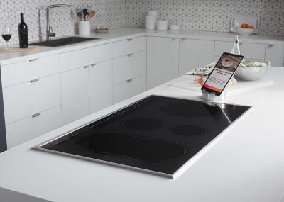 36" Hestan KICS Series  Smart Induction Cooktop in Mettallic Silver  - KICS36-MS