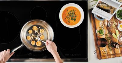 36" Hestan KICS Series  Smart Induction Cooktop in Mettallic Silver  - KICS36-MS