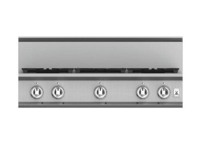 36" Hestan KRT Series 5-Burner Rangetop with Natural Gas in Steeletto - KRT365-NG