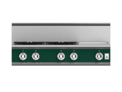 36" Hestan KRT Series 4-Burner Liquid Propane Rangetop  with 12" Griddle  - KRT364GD-LP-GR