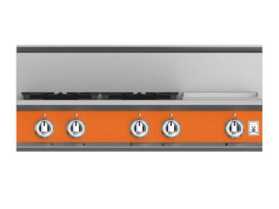 36" Hestan KRT Series 4-Burner Natural Gas Rangetop  with 12" Griddle  - KRT364GD-NG-OR