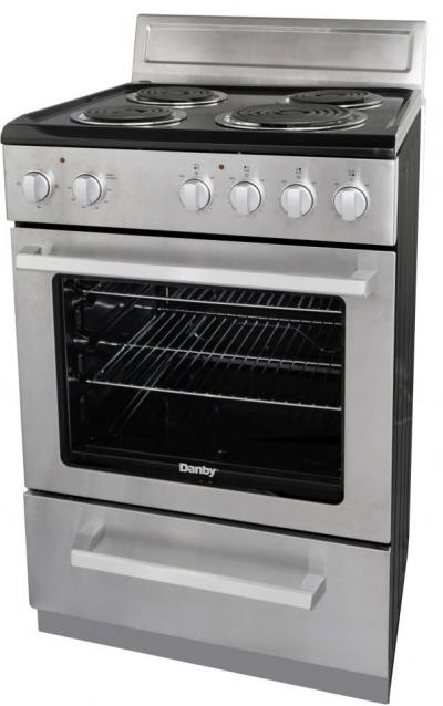 24" Danby 2.5 Cu. Ft. Free Standing Electric Range In Stainless Steel - DERM240BSSC