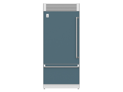 36" Hestan KRP Series Left-Hinge Pro Style Bottom Mount Refrigerator with Top Compressor - KRPL36-GG