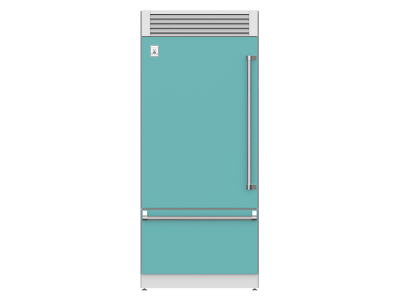 36" Hestan KRP Series Left-Hinge Pro Style Bottom Mount Refrigerator with Top Compressor - KRPL36-TQ