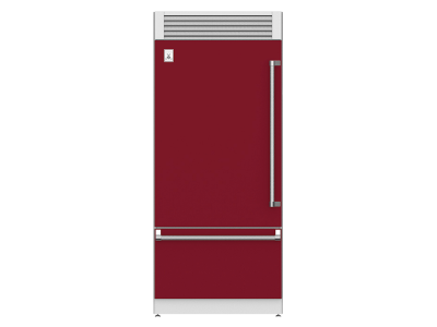 36" Hestan KRP Series Left-Hinge Pro Style Bottom Mount Refrigerator with Top Compressor - KRPL36-BG