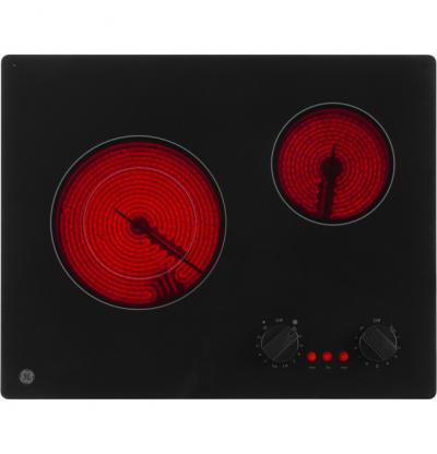 21" GE Electric Radiant Cooktop in Black - JP3021DPBB