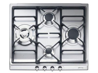 24" SMEG Hob Classica Gas CookTop in Stainless Steel - SR60GHU3