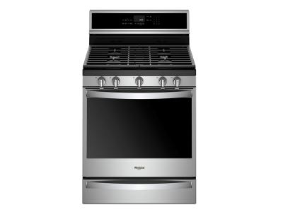 30" Whirlpool 5.8 Cu. Ft. Smart Freestanding Gas Range With EZ-2-Lift  Grates - WFG975H0HZ